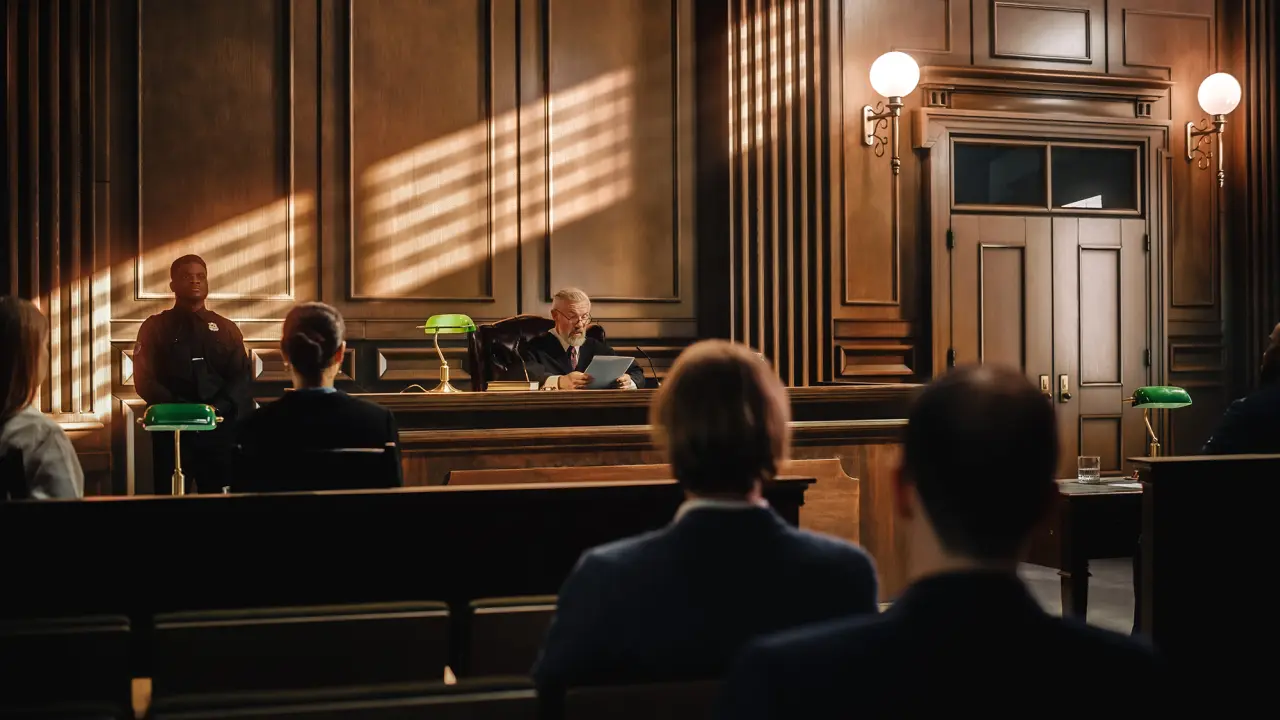 court of justice trial